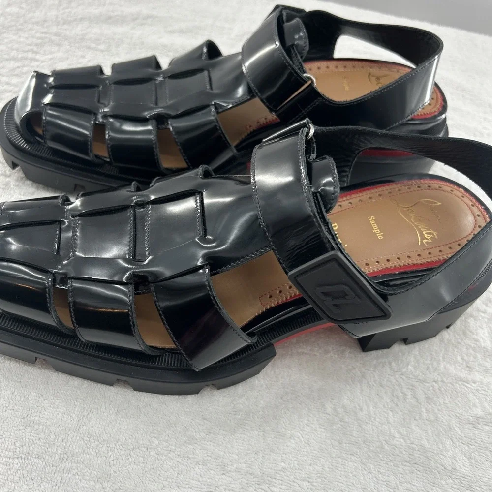 Christian Louboutin RARE Sample Chunky Lug Sole Sandals – Red Bottom Men 10.5-11